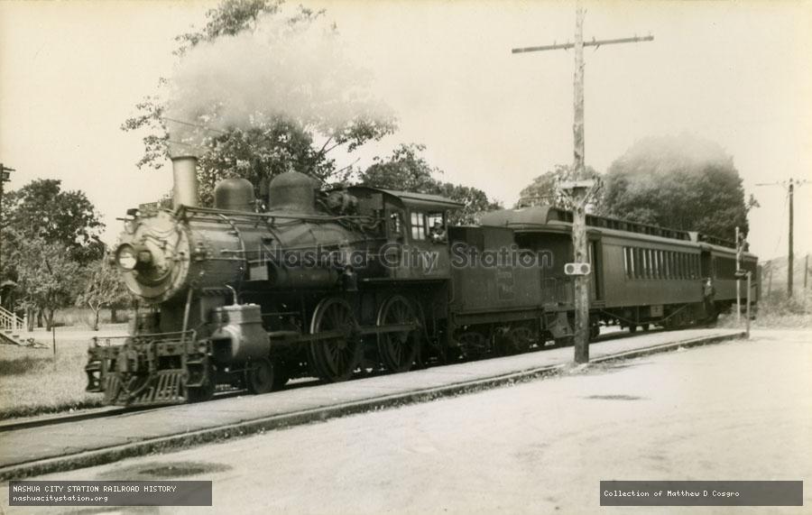 Postcard: Boston & Maine Railroad #1017 at Clifton, Massachusetts